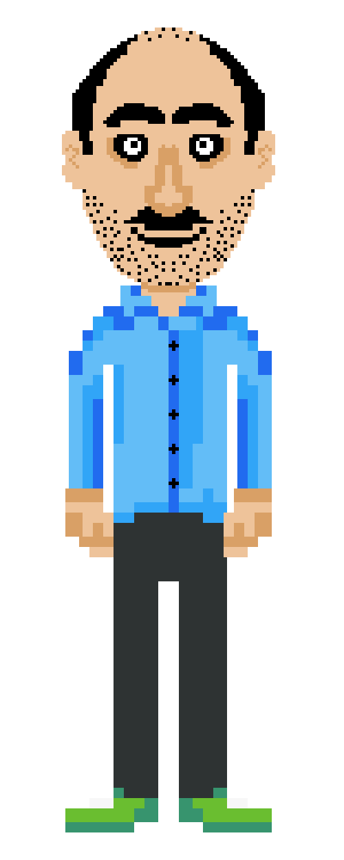 nico meet section pixel art character